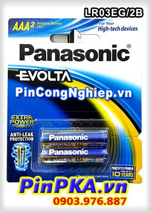 Pin Alkaline AAA 1,5V Panasonic Evolta LR03EG/2B